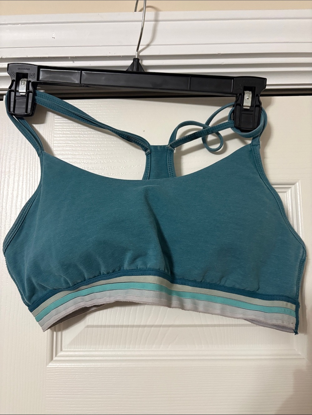 Old Navy Teal Strappy Wireless Sports Bralette with Contrast Band